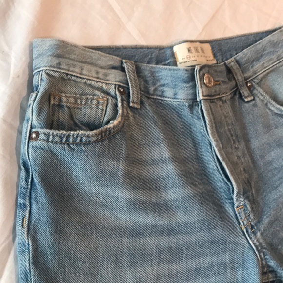 We The Free by Free People Distressed Ankle Mid Rise Jeans 25 - Picture 2 of 14